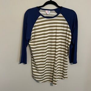 M Striped LuLaRoe Randy Tee